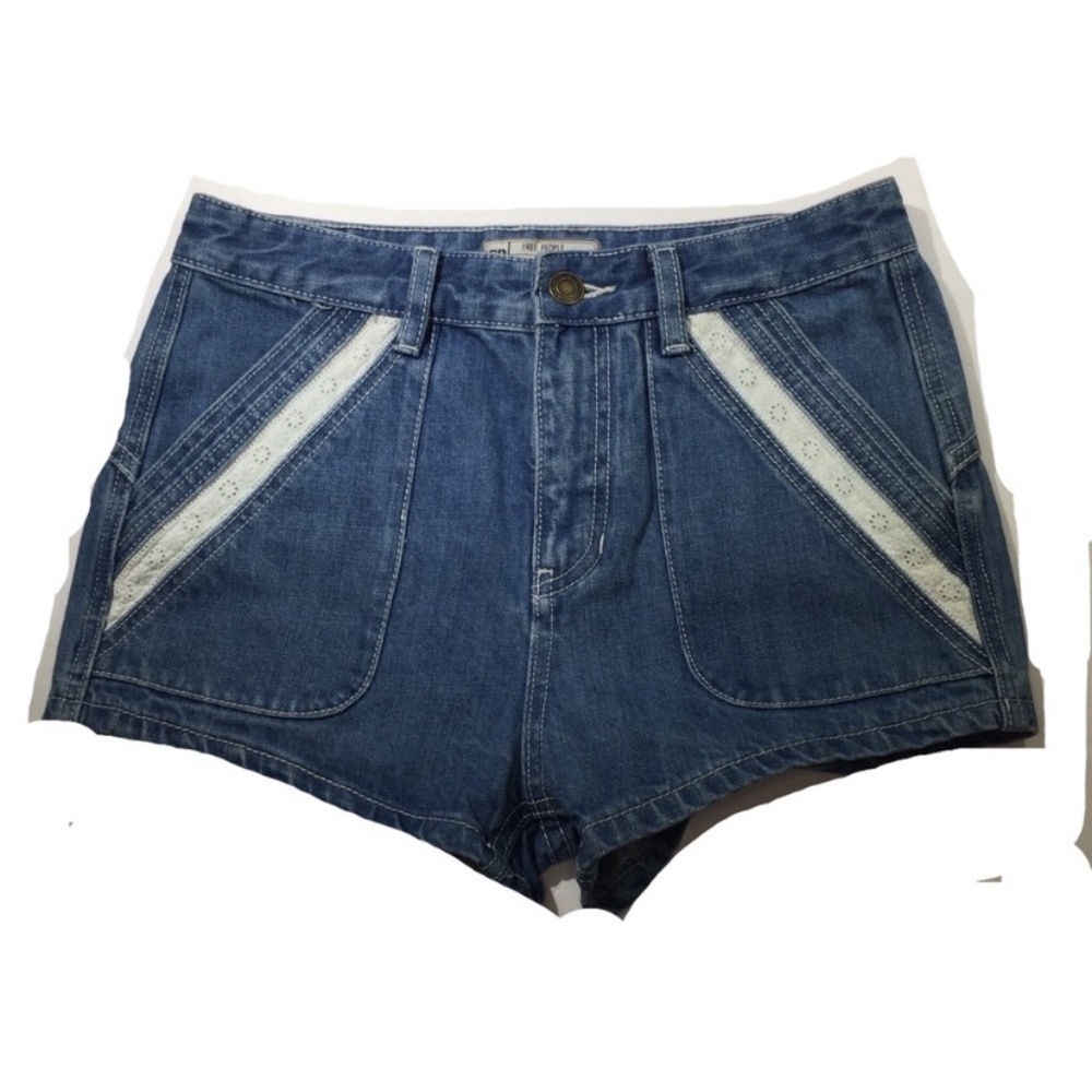 Free People Sweet Surrender Denim Hi Rise Shorts